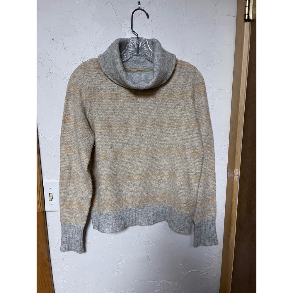 Aventura Clothing Cowl Neck‎ Fair Isle Pattern Sweater Women's Size S